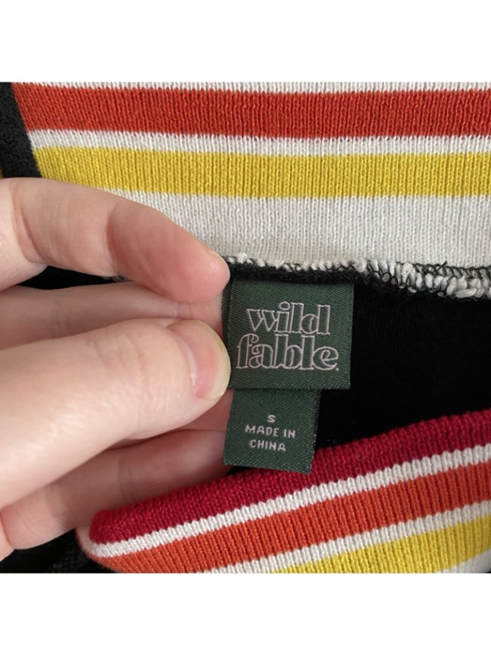 Wild Fable Women SZ S Black Striped Trim Terry Thin Striped Shorts Romper - Picture 8 of 10